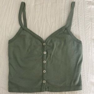 Button down tank top